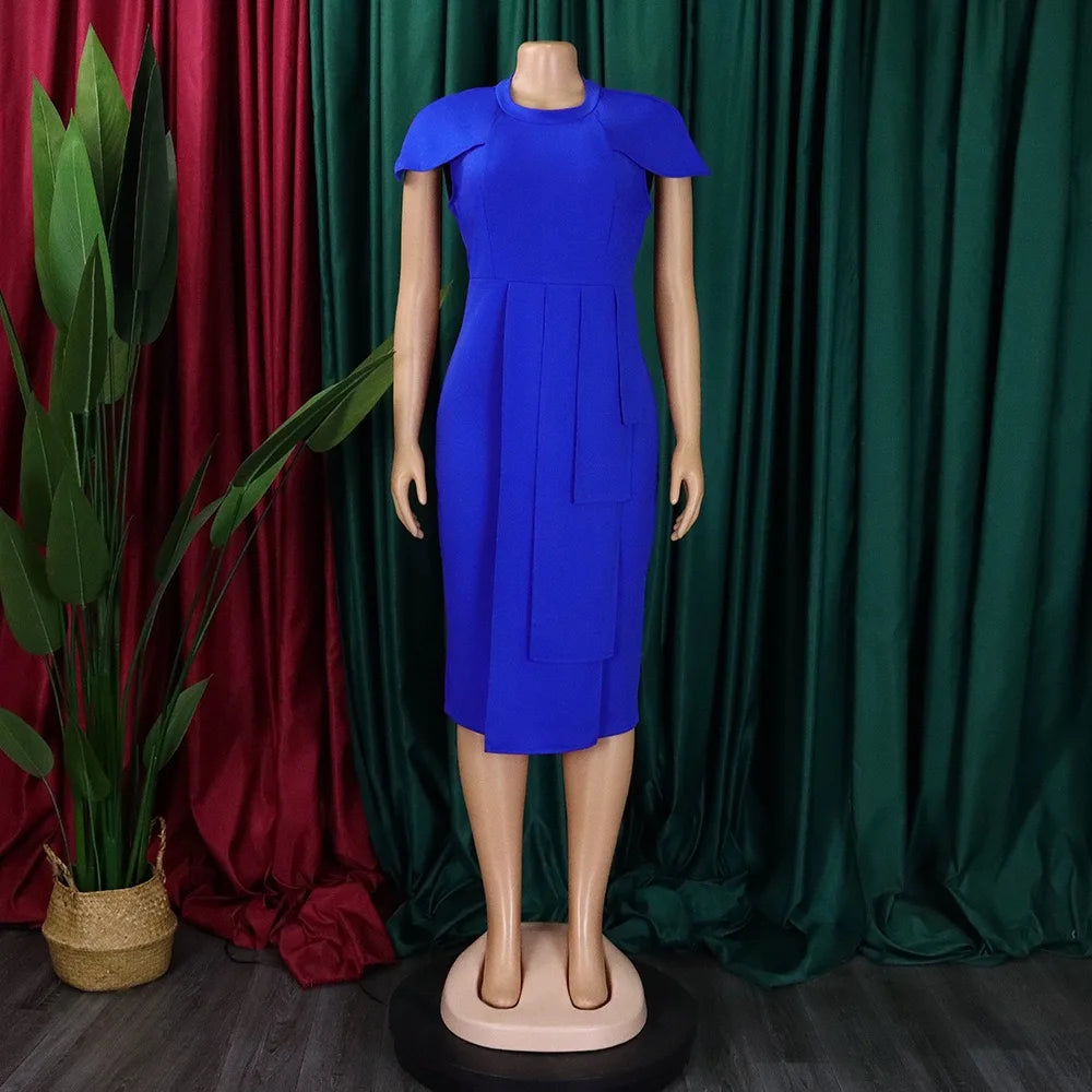 Elegant Solid Sheath Dress for Professional Women - Image 14