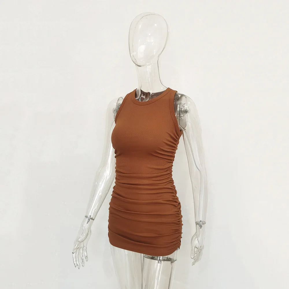 Slim Bodycon Sleeveless Mini Dress for Elegant Parties - Image 37