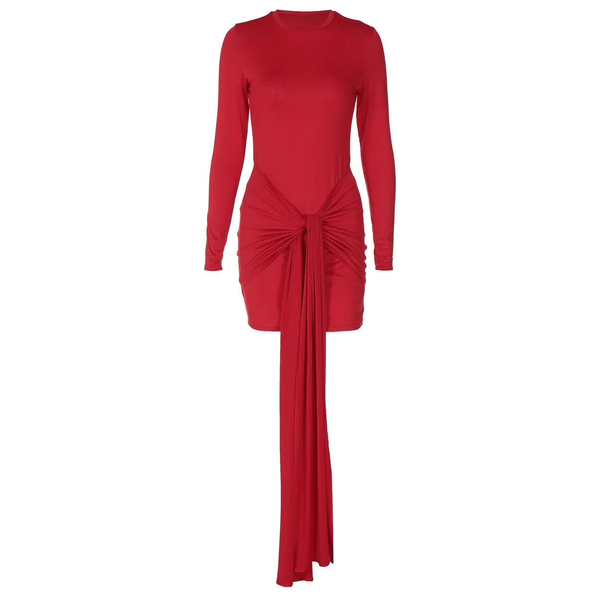Chic Long Sleeve Bandage Slim Dress for Parties - Image 12