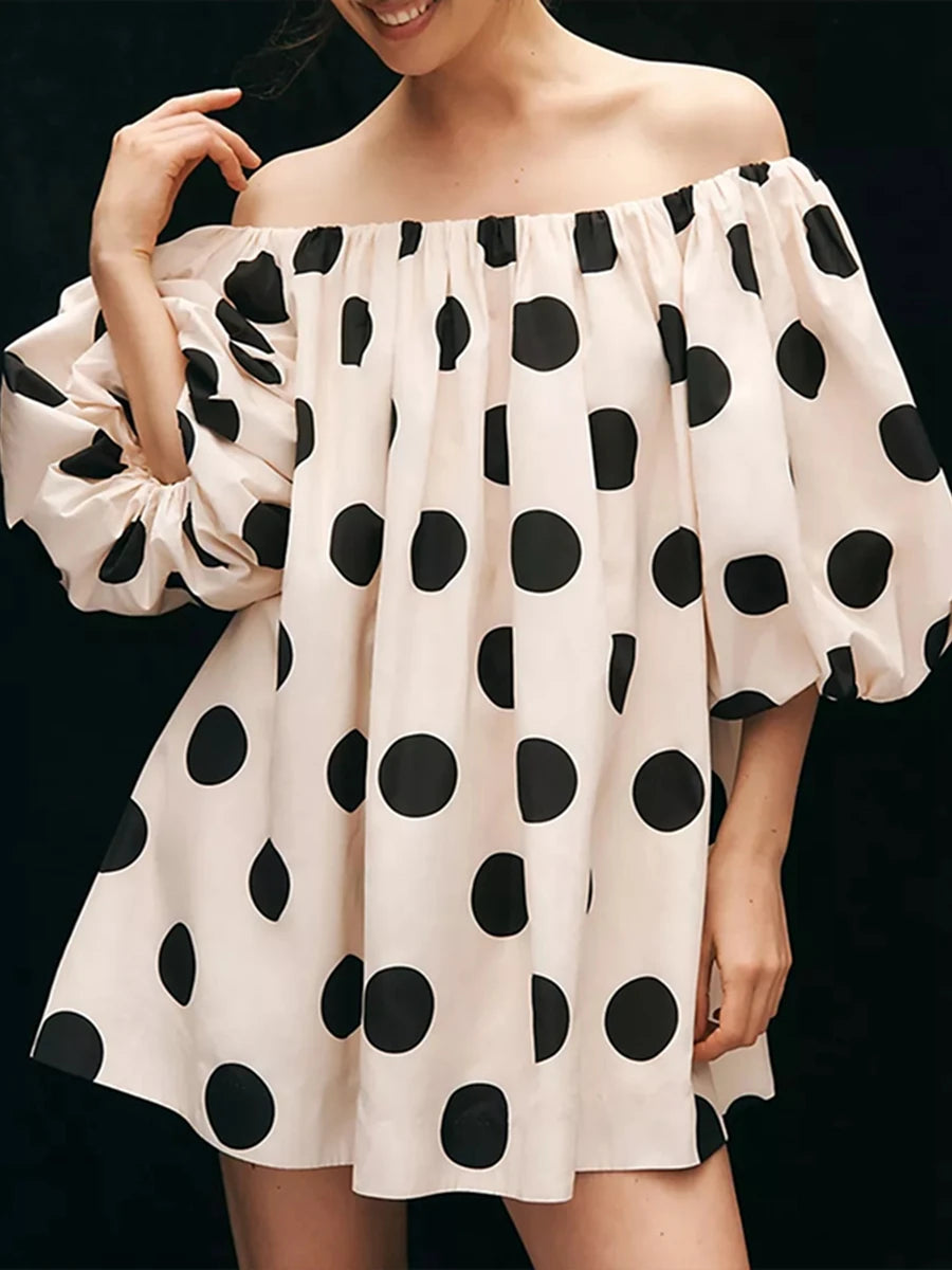 Chic Off-Shoulder Summer Mini Beach Dress for Women - Image 7