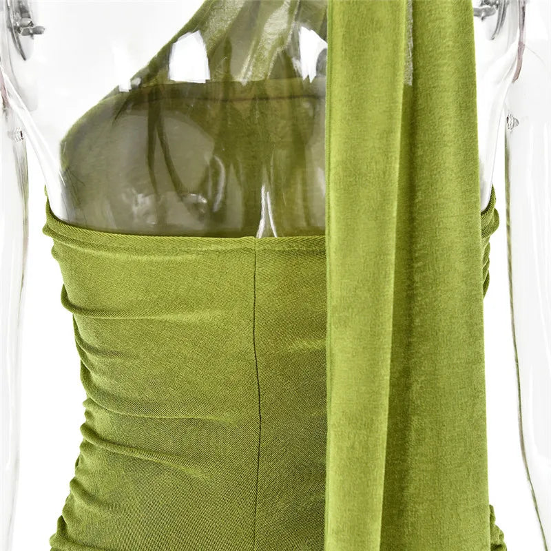 Elegant Halter Backless Maxi Dress for Women - Sleeveless Party Wear - Image 17