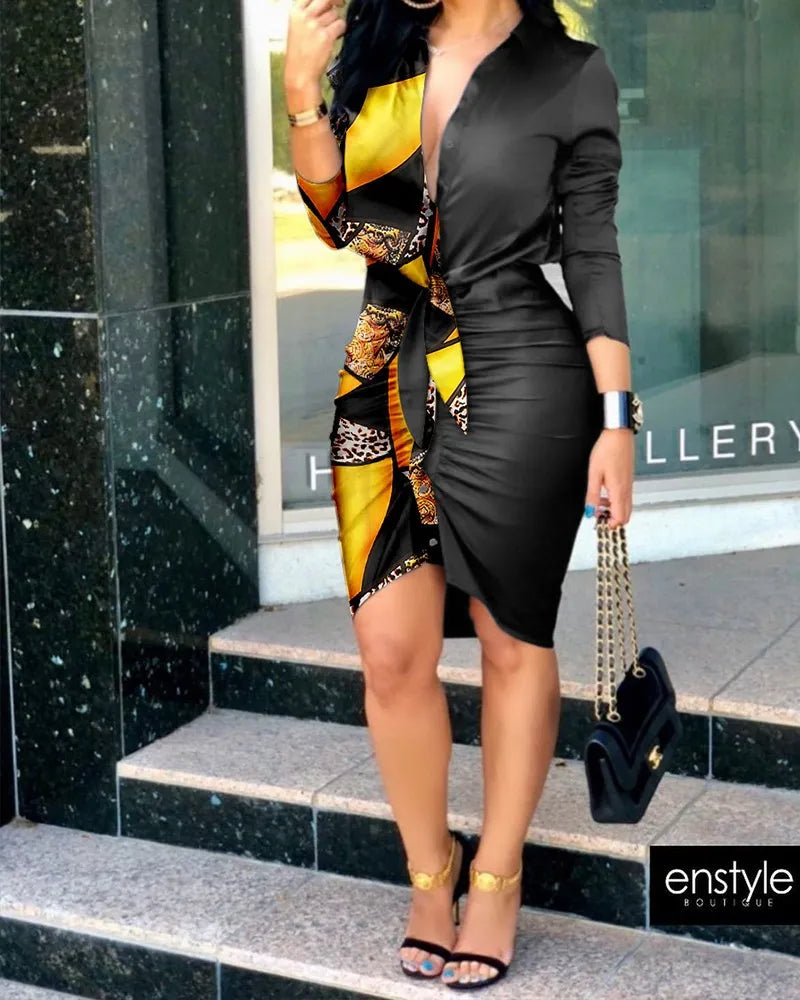 Elegant Deep V-Neck Bodycon Mini Dress for Women - Image 25