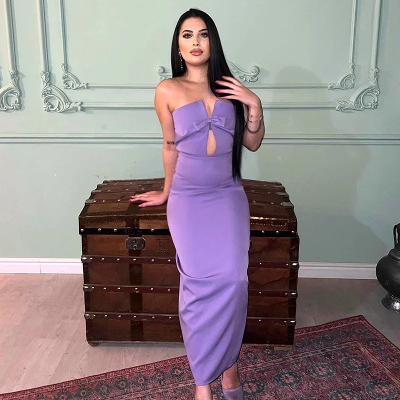 Elegant Off-Shoulder Slim Patchwork Dress for Women - Image 36