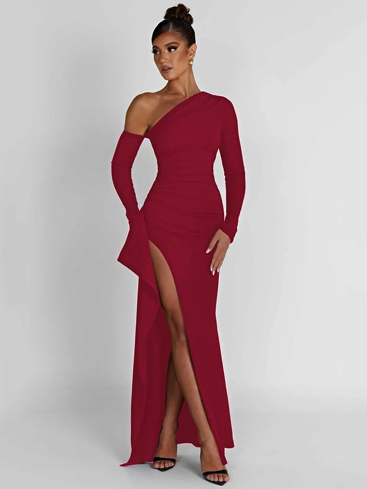 Backless Thigh High Split Maxi Dress for Women - Image 4