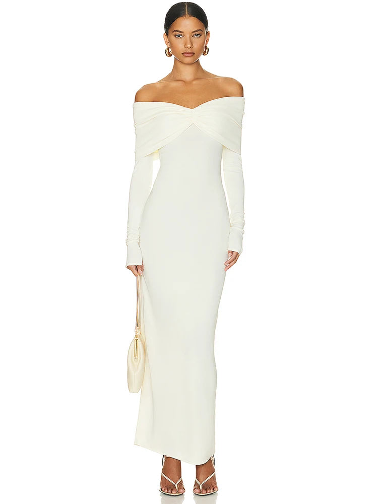Elegant Solid Full Sleeve Bodycon Party Dress for Women - Image 20