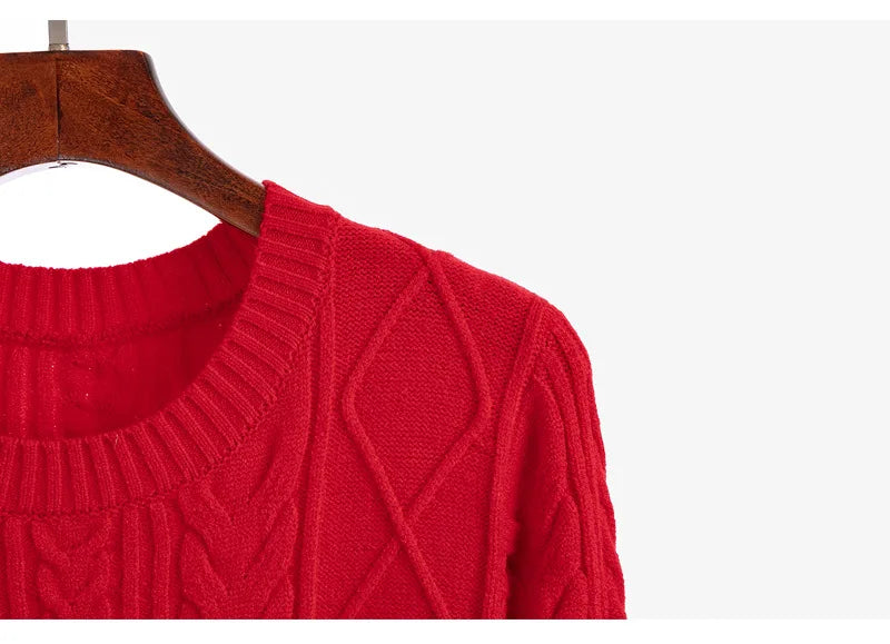 Soft Cozy Wool Knit Mini Dress for Autumn/Winter - Image 17