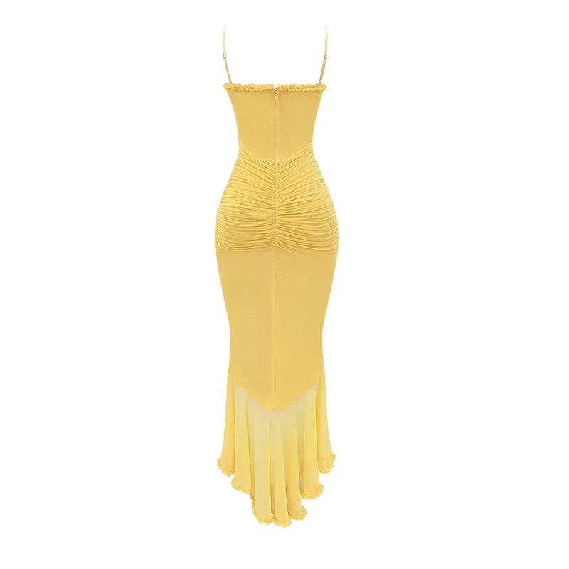 Elegant Irregular Ruffle Sleeveless Dress for Women - Image 16