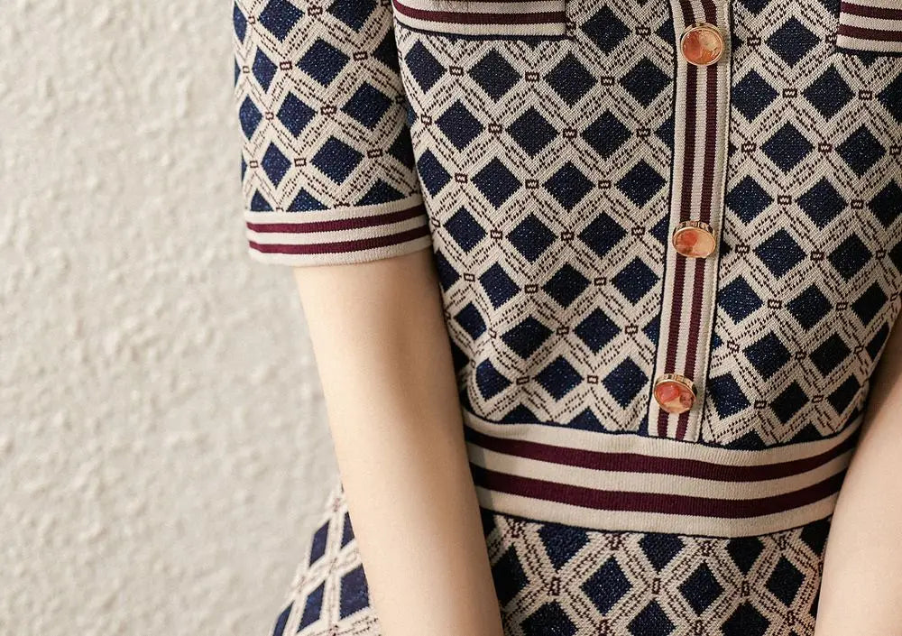 Casual Short Sleeved Knitted Sweater Dress for Women - Image 10
