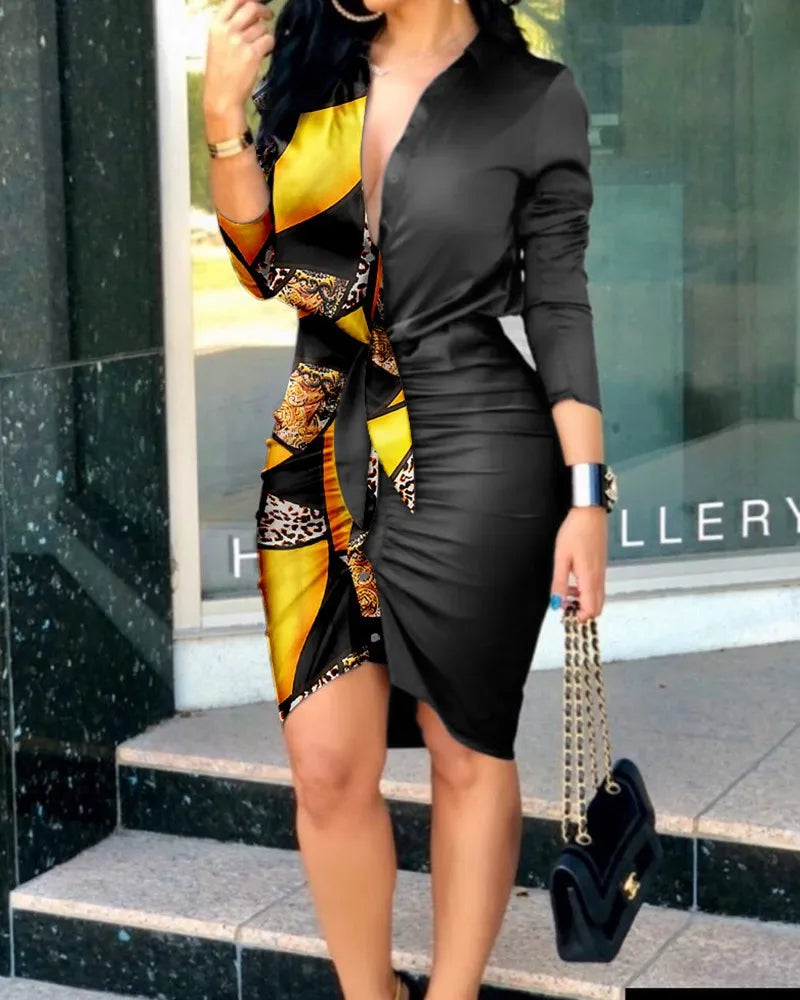 Elegant Deep V-Neck Bodycon Mini Dress for Women - Image 26