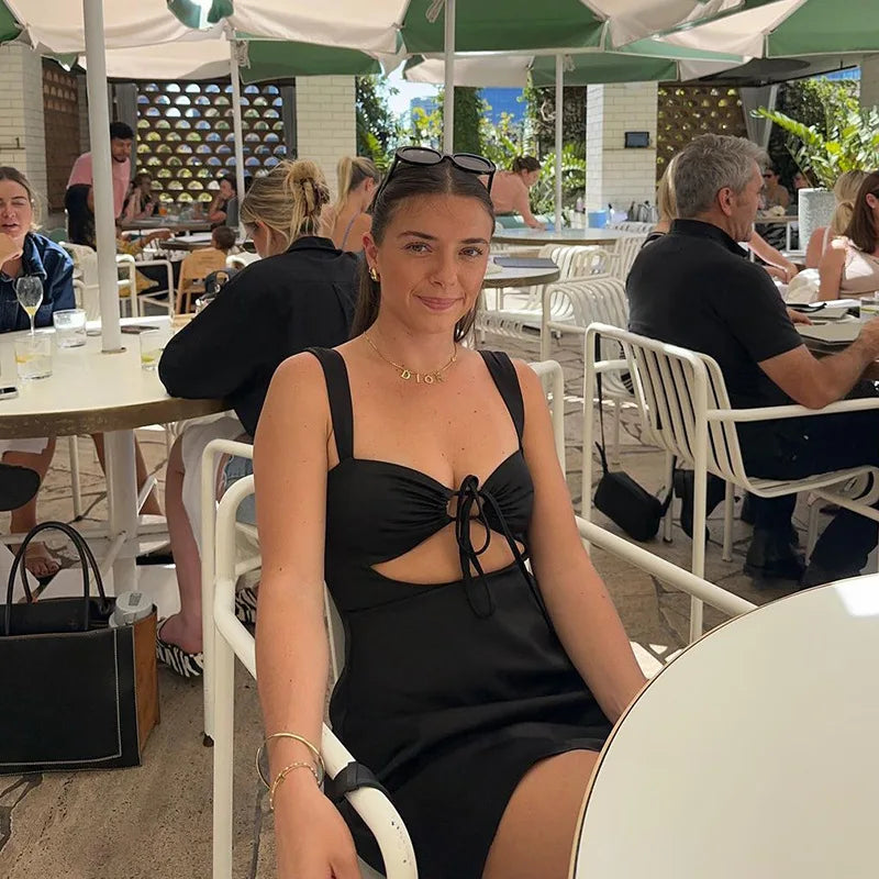 Sexy Mini Bandage Dress with Spaghetti Straps for Summer - Image 20