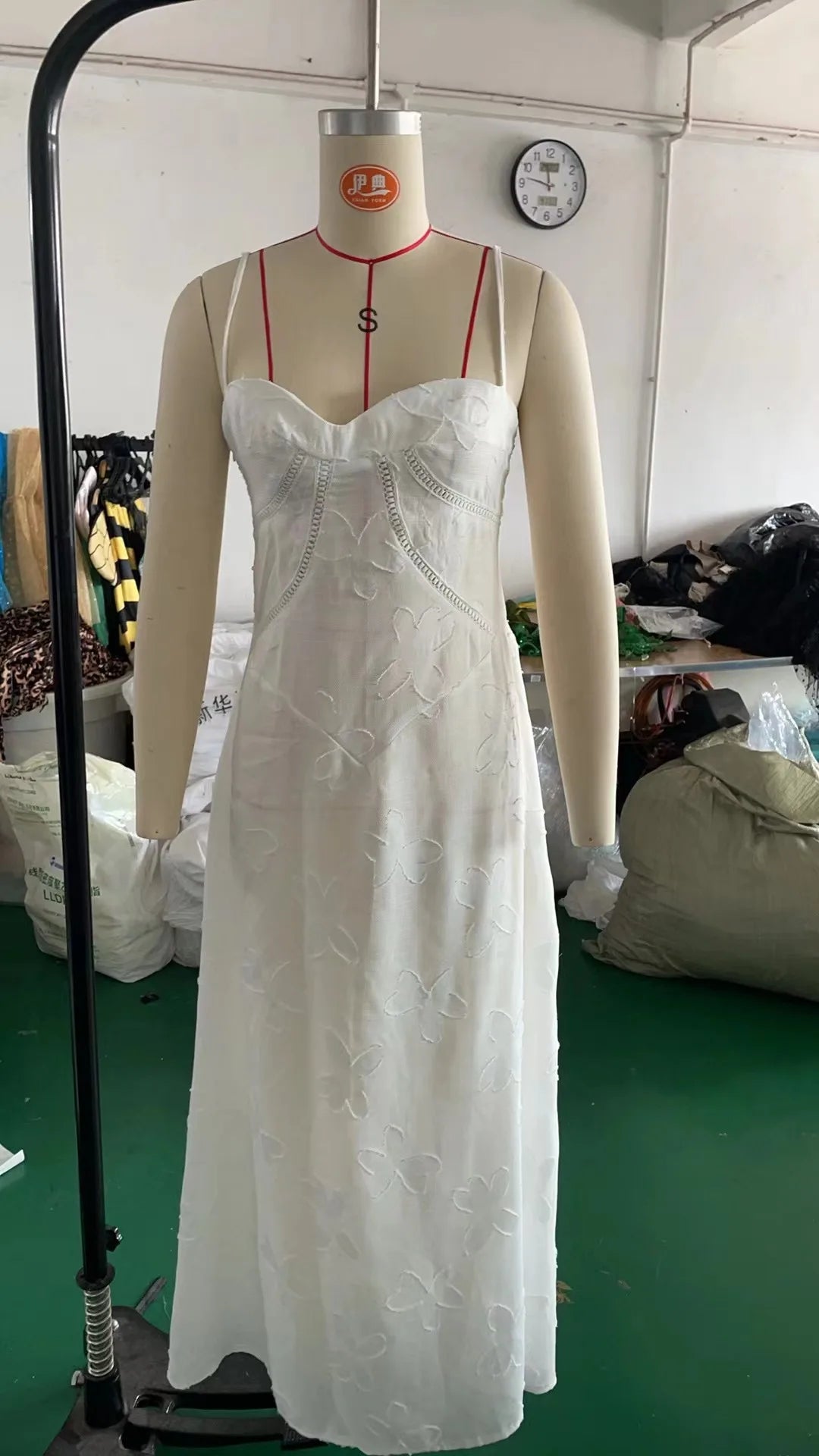Elegant Boho Sheer Lace Maxi Dress with Spaghetti Straps - Image 21
