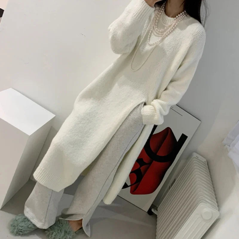 Women's V Neck Knit Bodycon Dress - Cozy & Stylish - Image 12