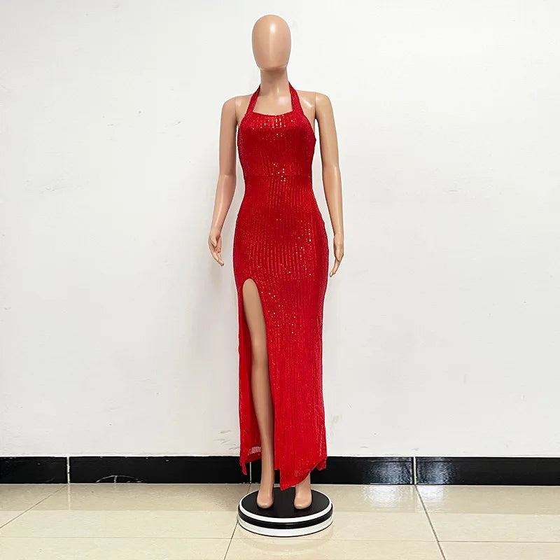 Elegant Criss-Cross Long Sleeve Evening Dress for Women - Image 130