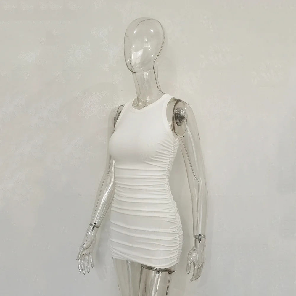 Slim Bodycon Sleeveless Mini Dress for Elegant Parties - Image 19