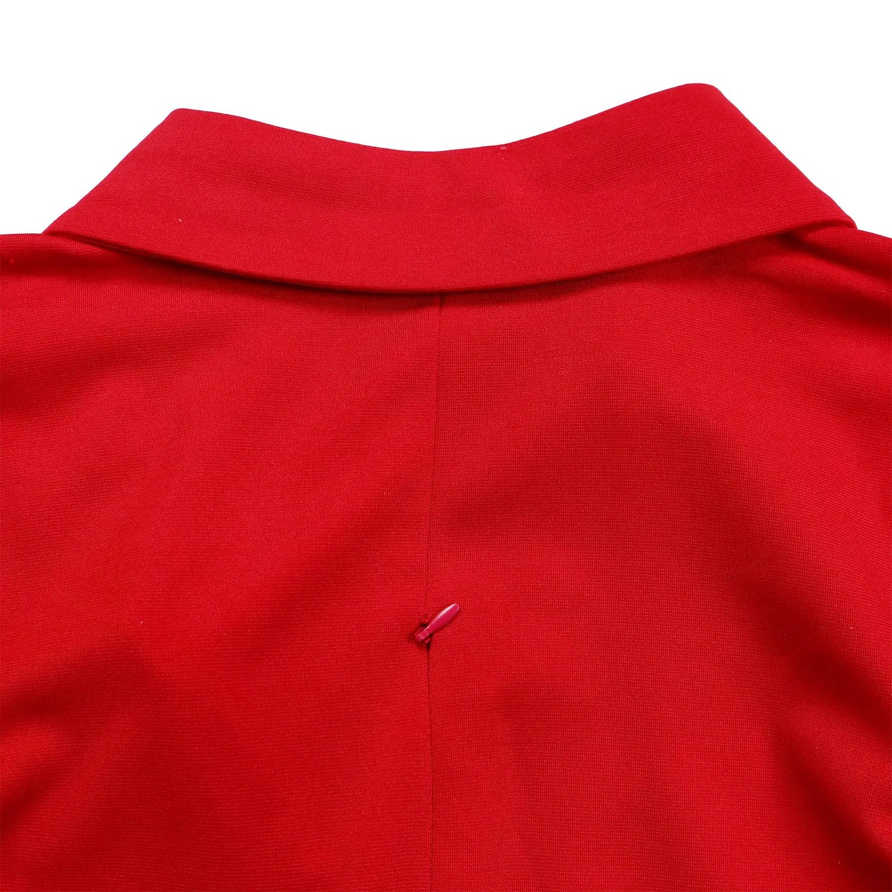 Chic Women's Autumn Lapel Solid Color Swing Dress - Image 87