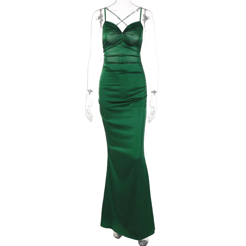 Trendy Backless Pleated Summer Dress for Women - Image 7