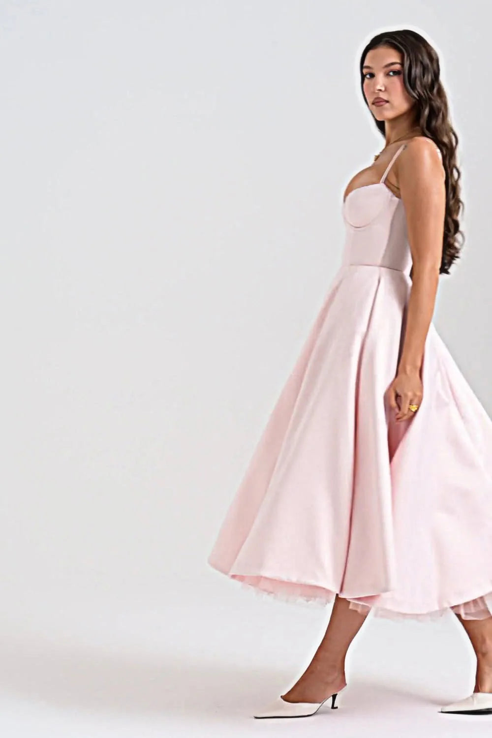 Elegant Floral Spaghetti Strap Backless Party Dress - Image 81