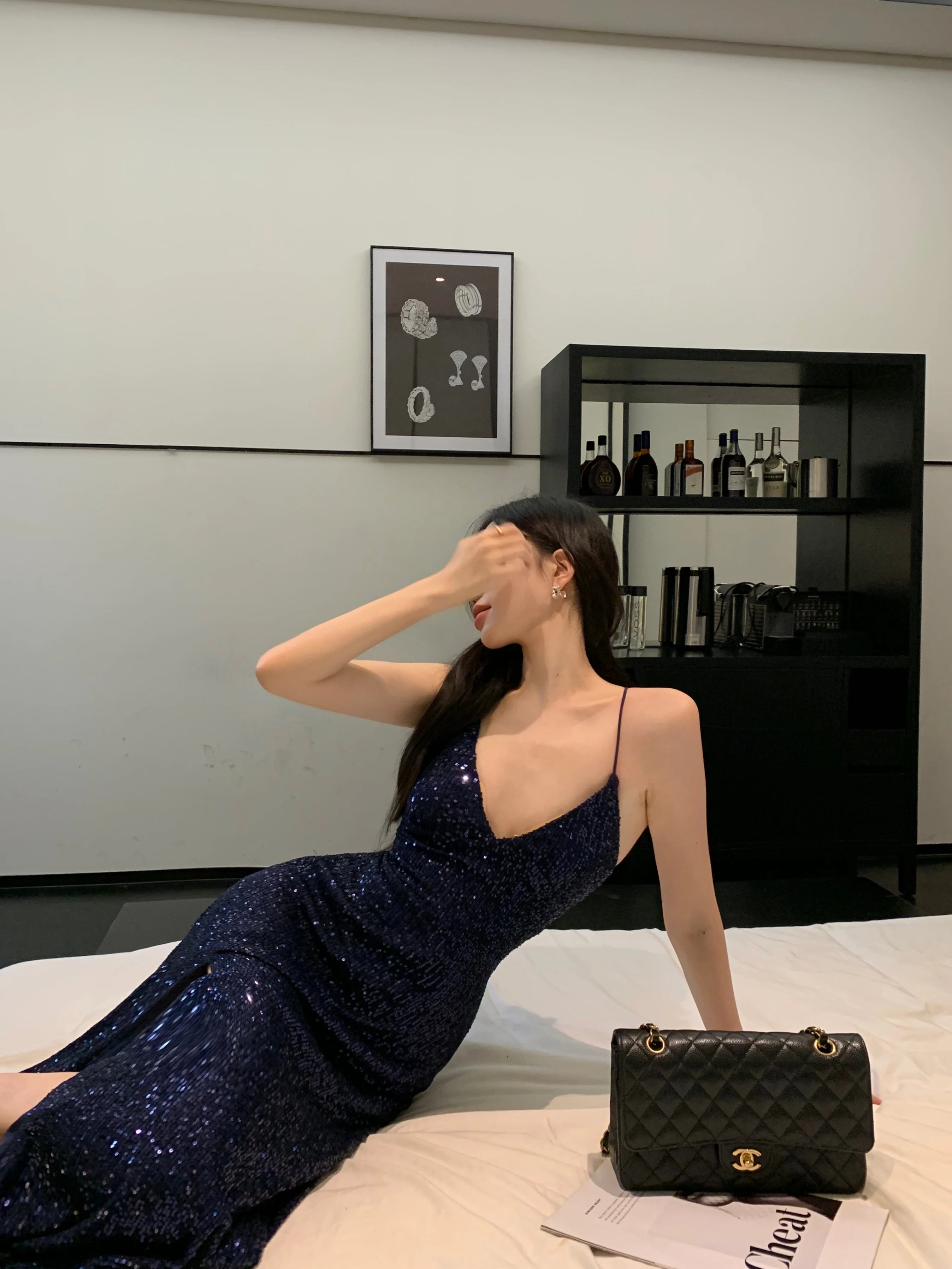 Elegant Backless V-Neck Split Maxi Dress for Women - Image 13
