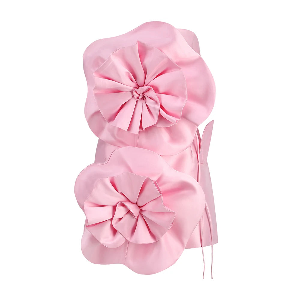Elegant Floral Back-Tie Dress for Special Occasions - Image 2