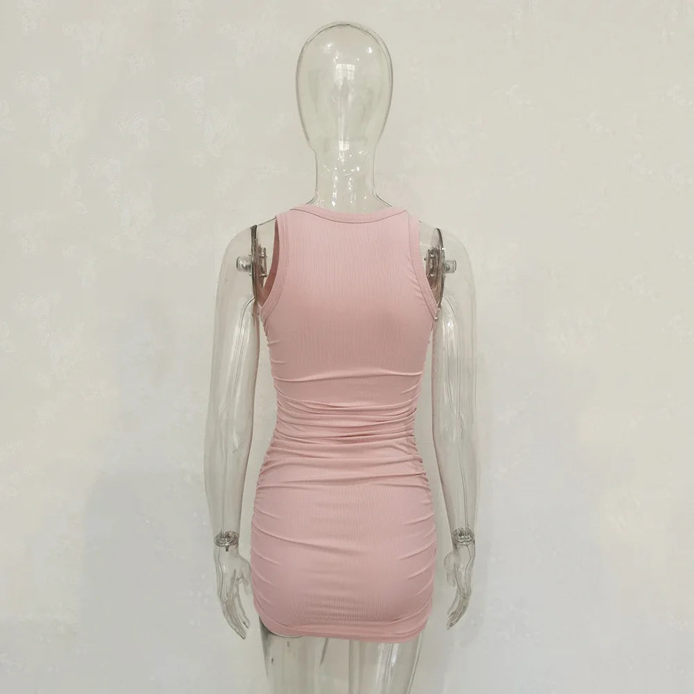 Slim Bodycon Sleeveless Mini Dress for Elegant Parties - Image 23