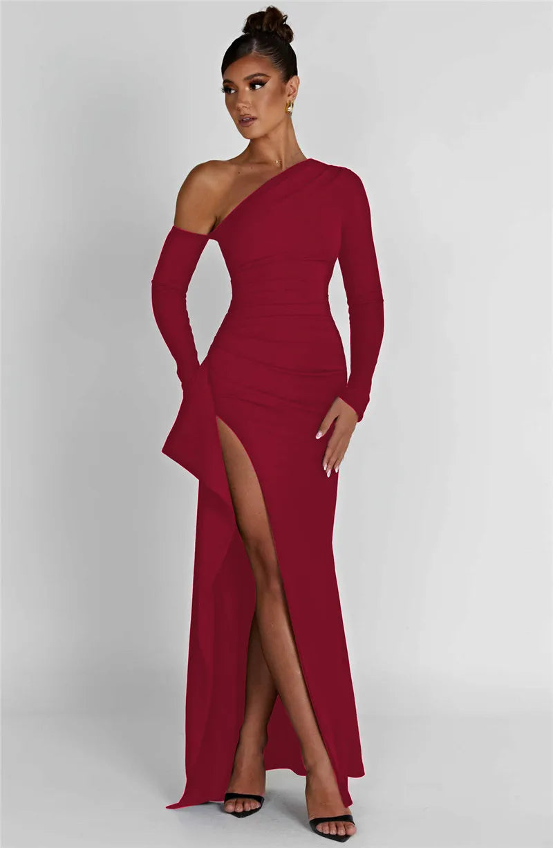 Backless Thigh High Split Maxi Dress for Women - Image 29