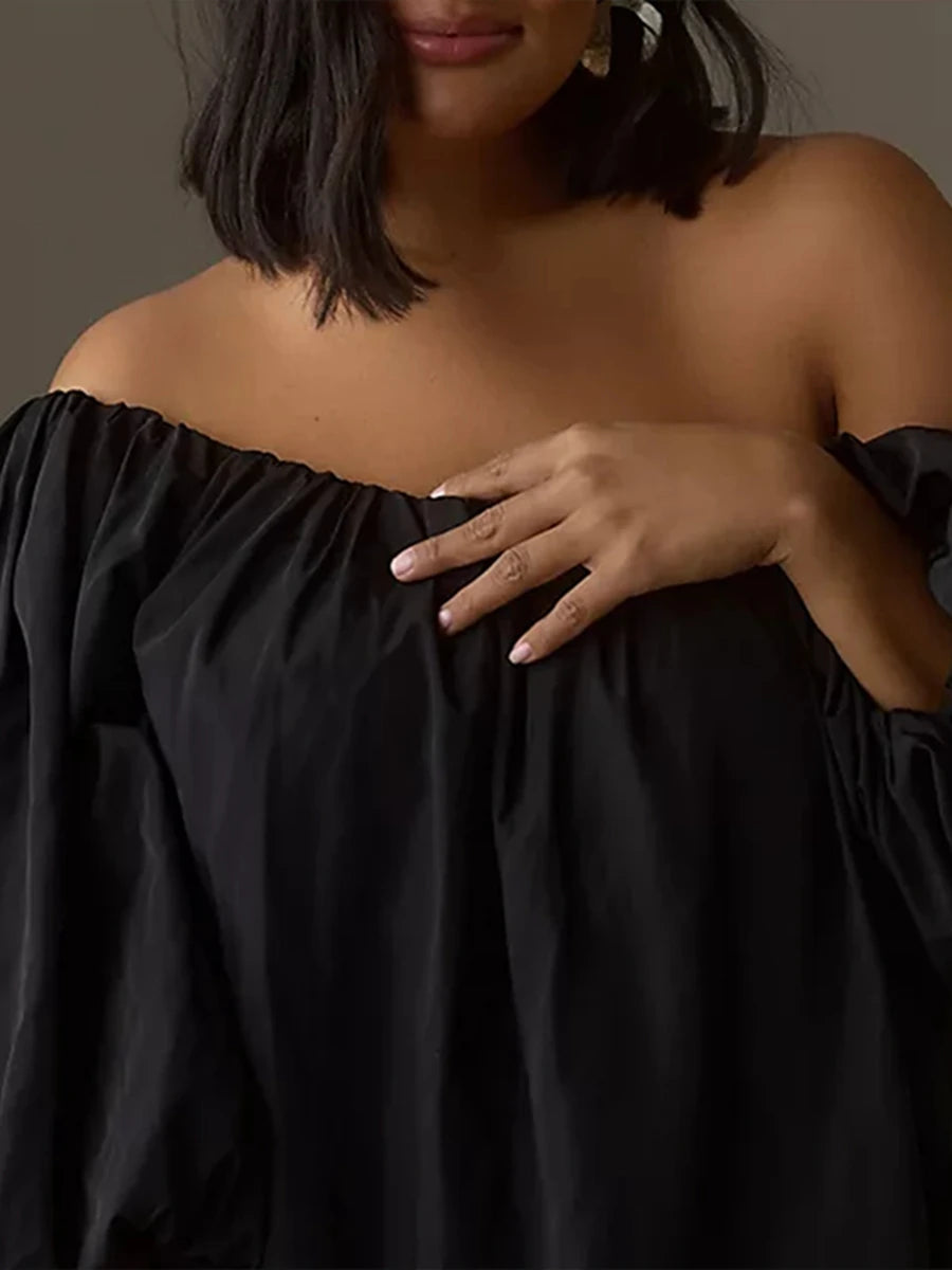 Chic Off-Shoulder Summer Mini Beach Dress for Women - Image 26