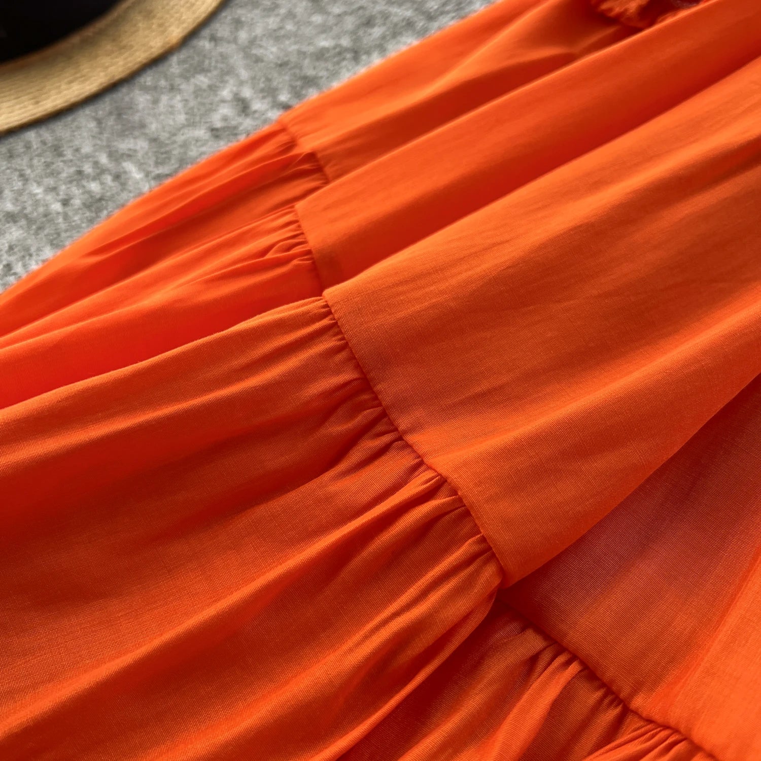 Elegant A-Line Beach Dress with Loose O-Neck Sleeves - Image 27