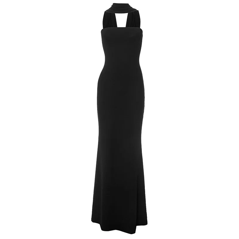 Elegant Sleeveless Fishtail Dress for Women - Backless Bodycon Evening Wear - Image 36