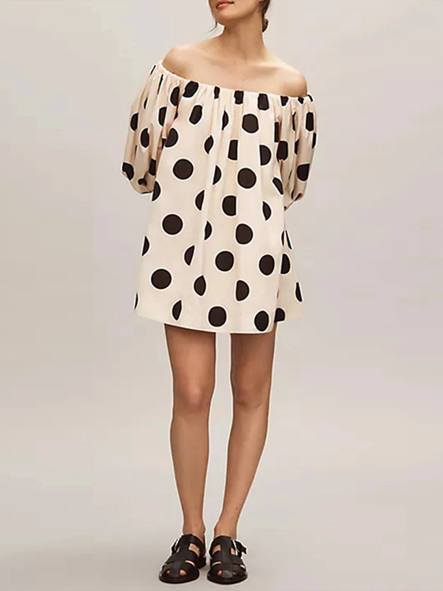 Chic Off-Shoulder Summer Mini Beach Dress for Women - Image 20