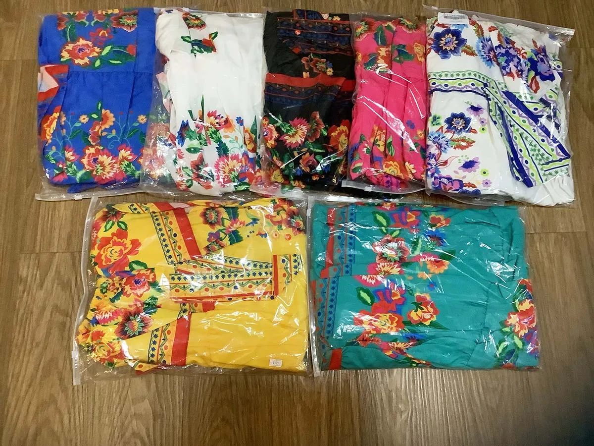 Women's Off-Shoulder Floral Print Cinco de Mayo Dress - Image 3