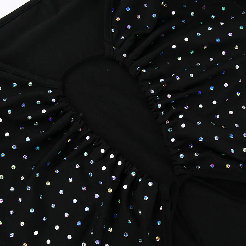 Sexy Hollow Out Glitter Maxi Dress for Clubs - Image 19