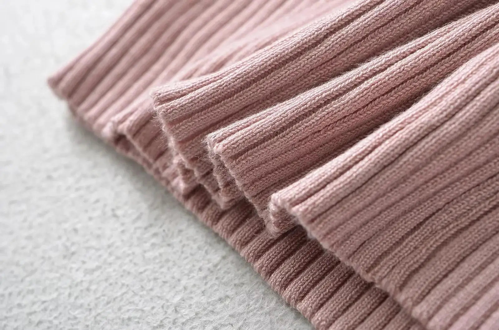 Summer Sleeveless Turtleneck Knitted Mini Dress for Women - Image 37