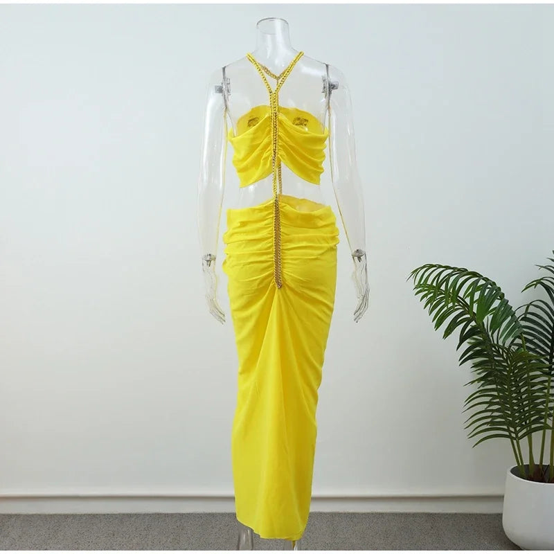 Chic Off Shoulder Maxi Dress for Summer Events - Image 10
