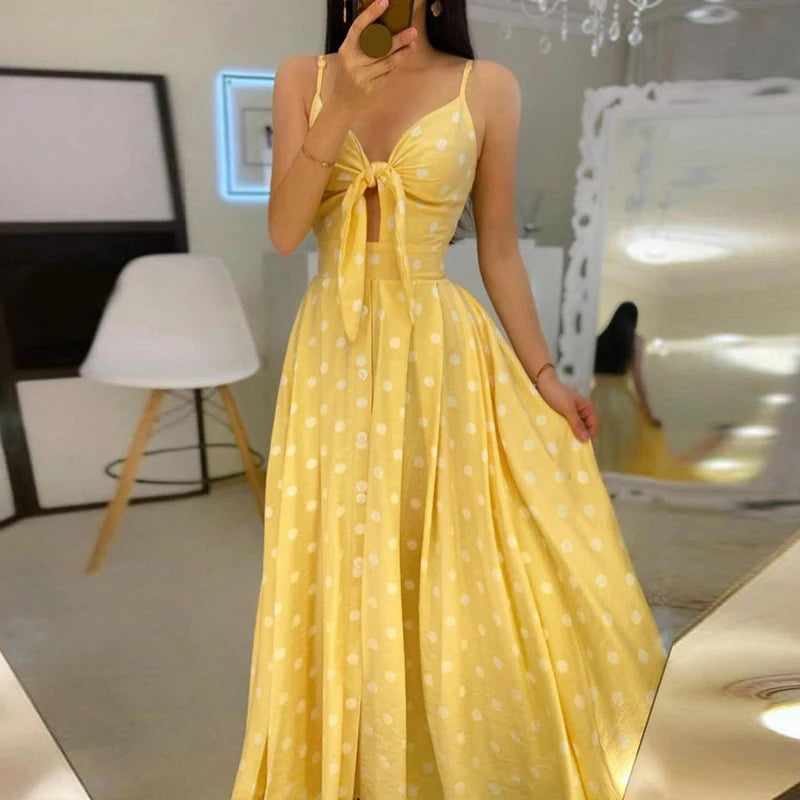 Elegant Backless V-Neck Maxi Dress for Summer Parties - Image 10