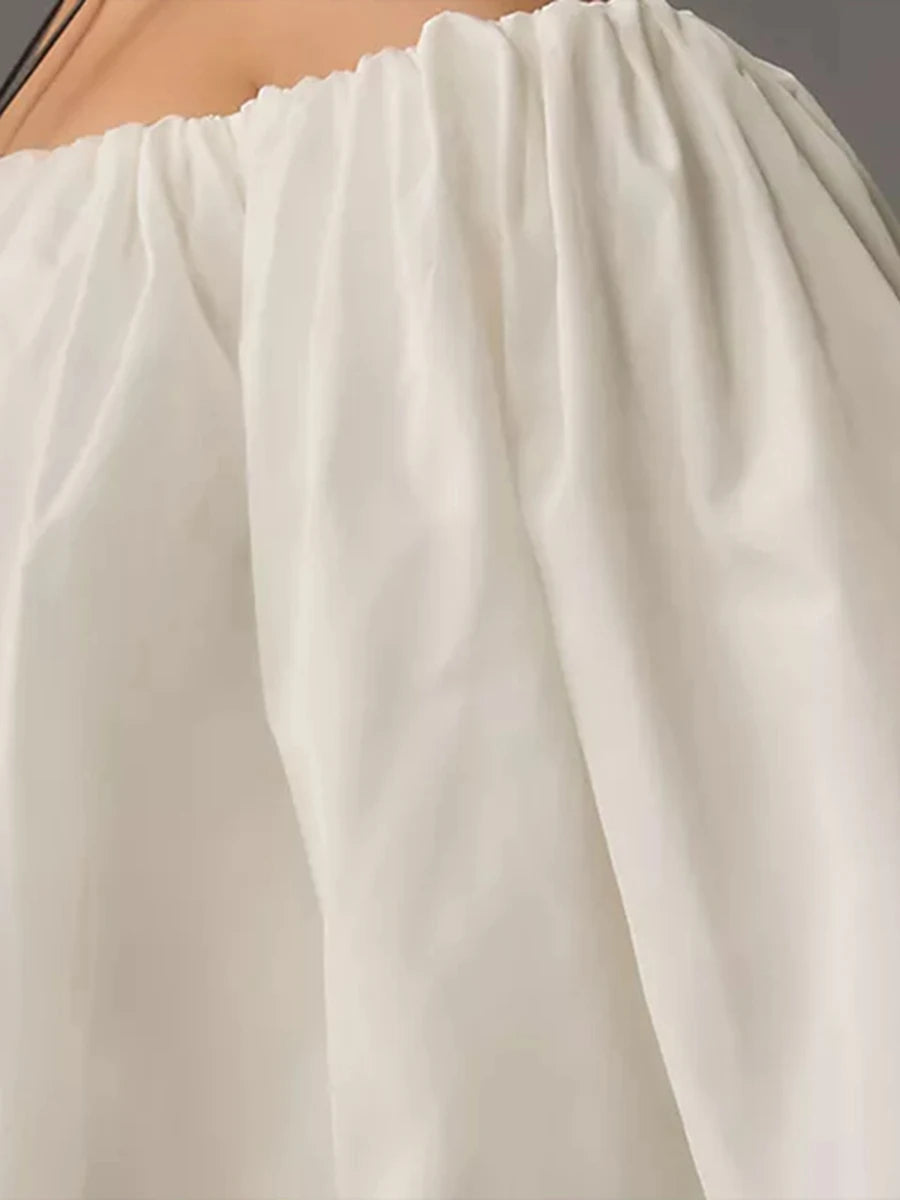 Chic Off-Shoulder Summer Mini Beach Dress for Women - Image 28