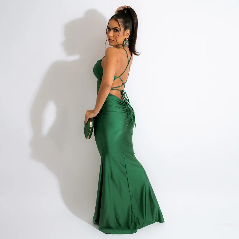 Trendy Backless Pleated Summer Dress for Women - Image 26