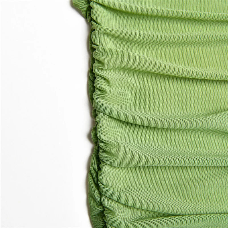 Elegant Spaghetti Strap Backless Ruched Maxi Dress for Women - Image 44