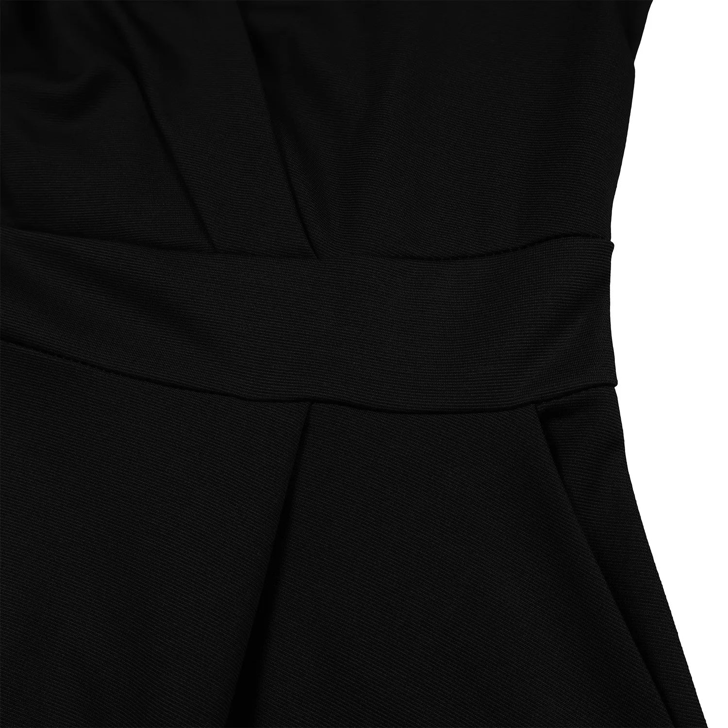 Chic Women's Autumn Lapel Solid Color Swing Dress - Image 65