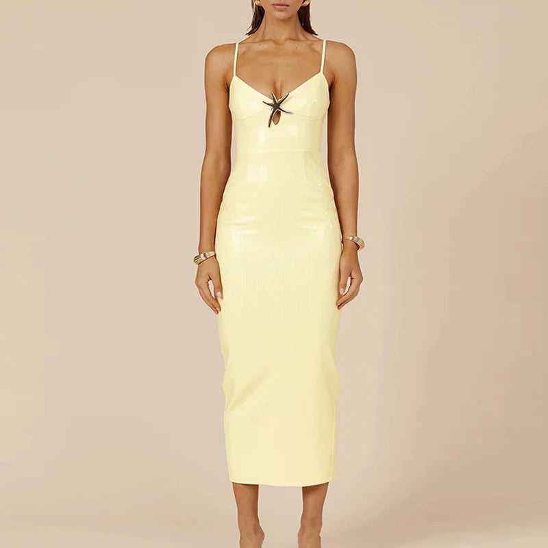 Elegant Sleeveless Sequin Split Dress for Summer Parties - Image 11