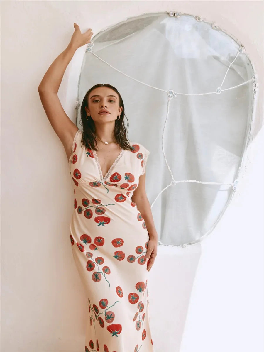 Floral Print Backless Summer Dress for Elegant Occasions - Image 30