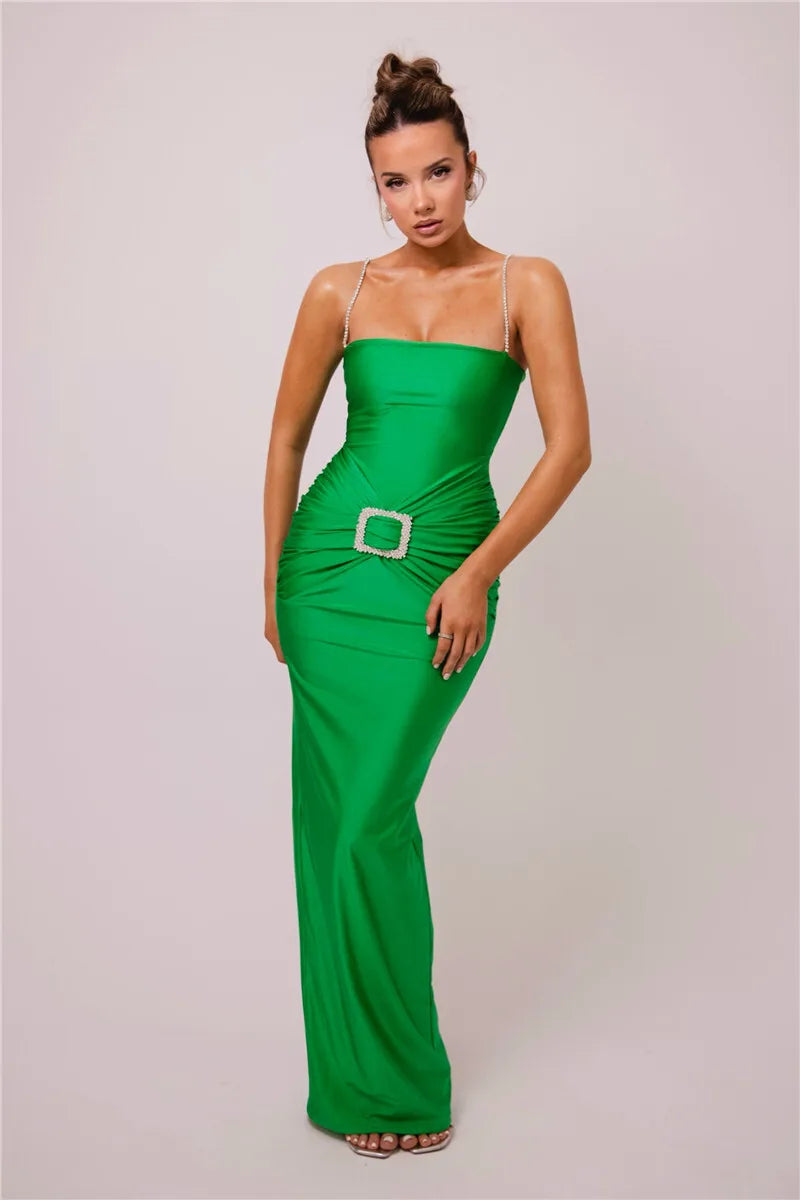 Elegant Backless Glitter Maxi Dress for Women - Image 14