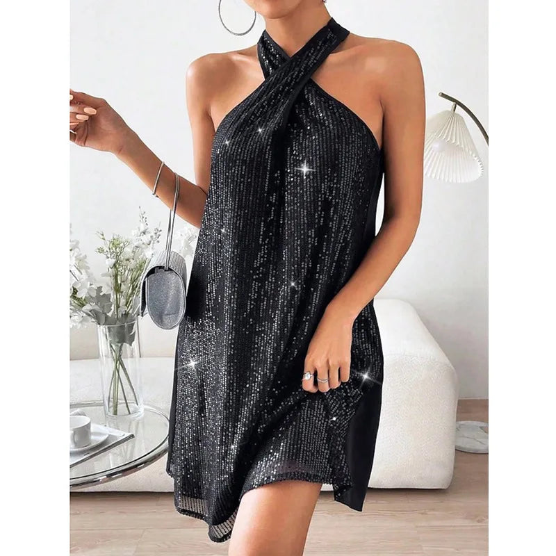 Summer Off-the-Shoulder Sequined Dress for Women - Image 12