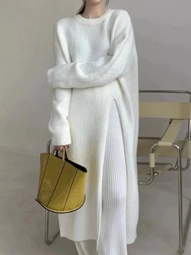 Women's V Neck Knit Bodycon Dress - Cozy & Stylish - Image 4