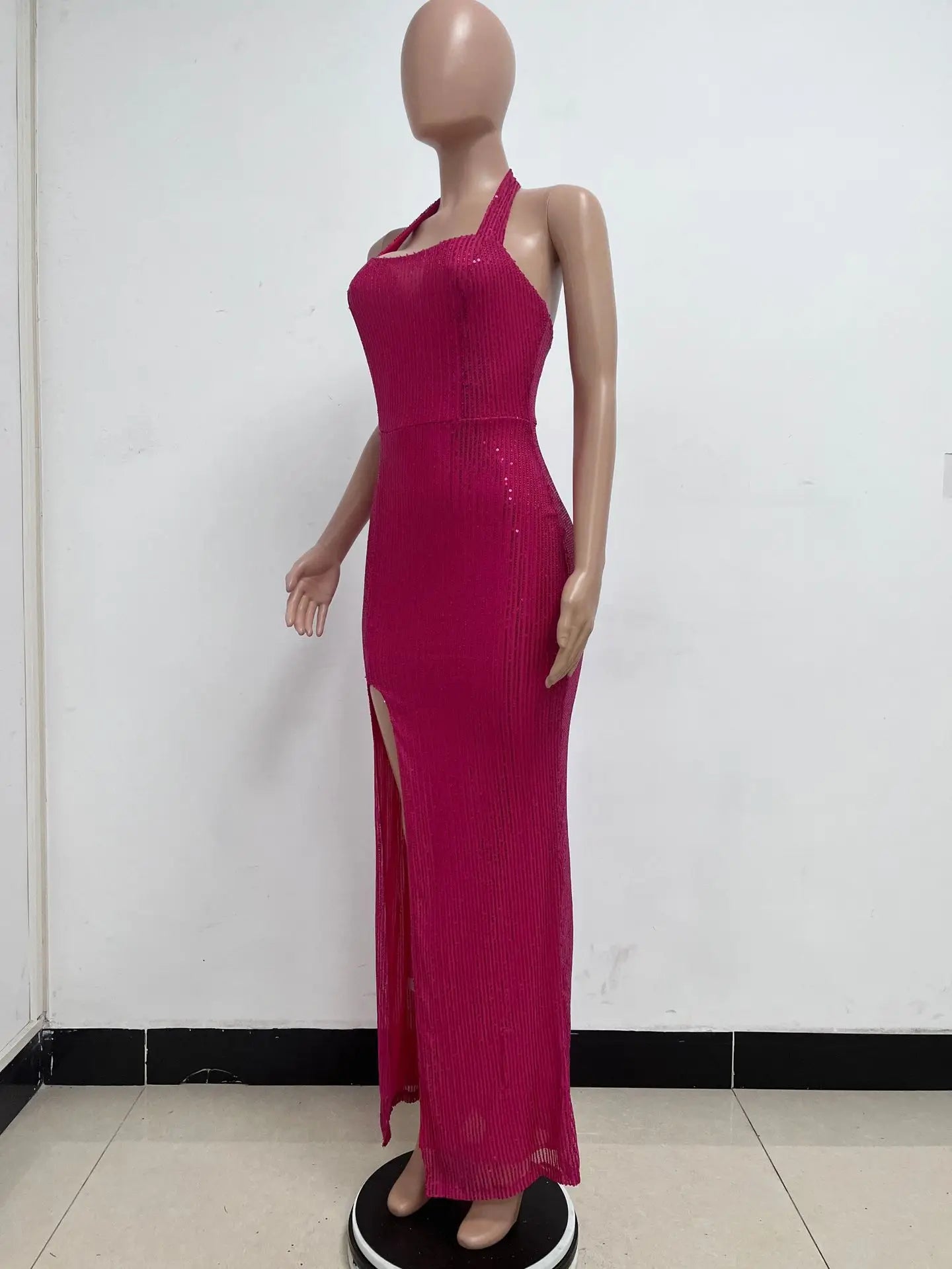 Elegant Criss-Cross Long Sleeve Evening Dress for Women - Image 139