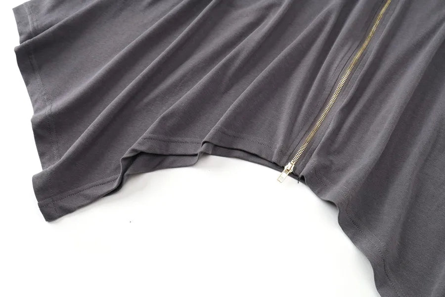 Spring/Summer Women’s Loose Fit Modal Zip Dress - Image 14