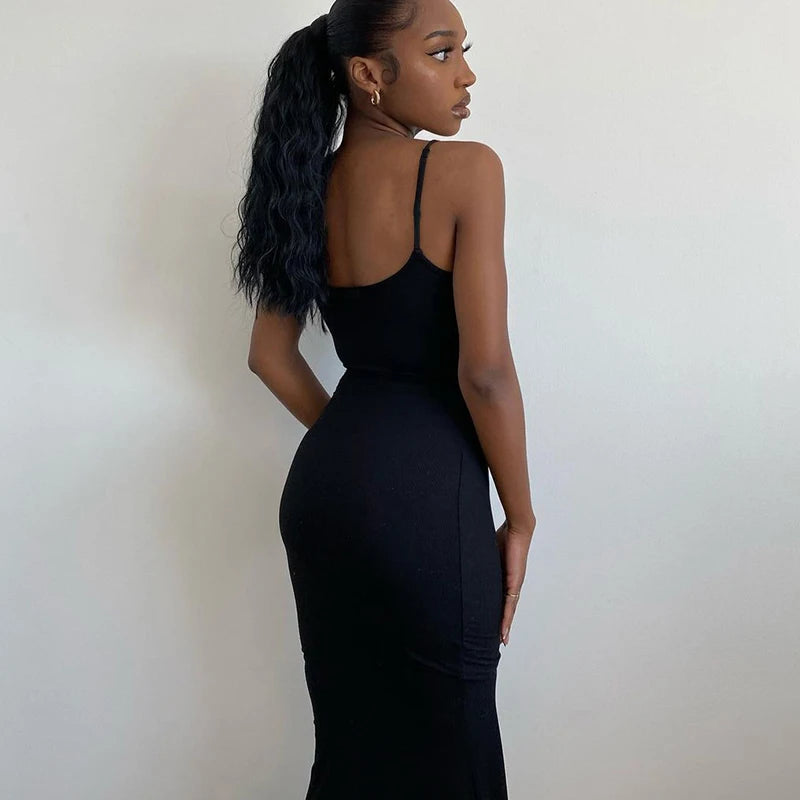 Elegant Spaghetti Strap Long Dress for Women - Image 14