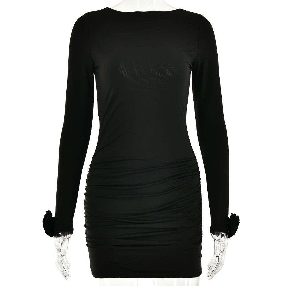 Backless Bodycon Mini Dress for Autumn Parties - Image 15