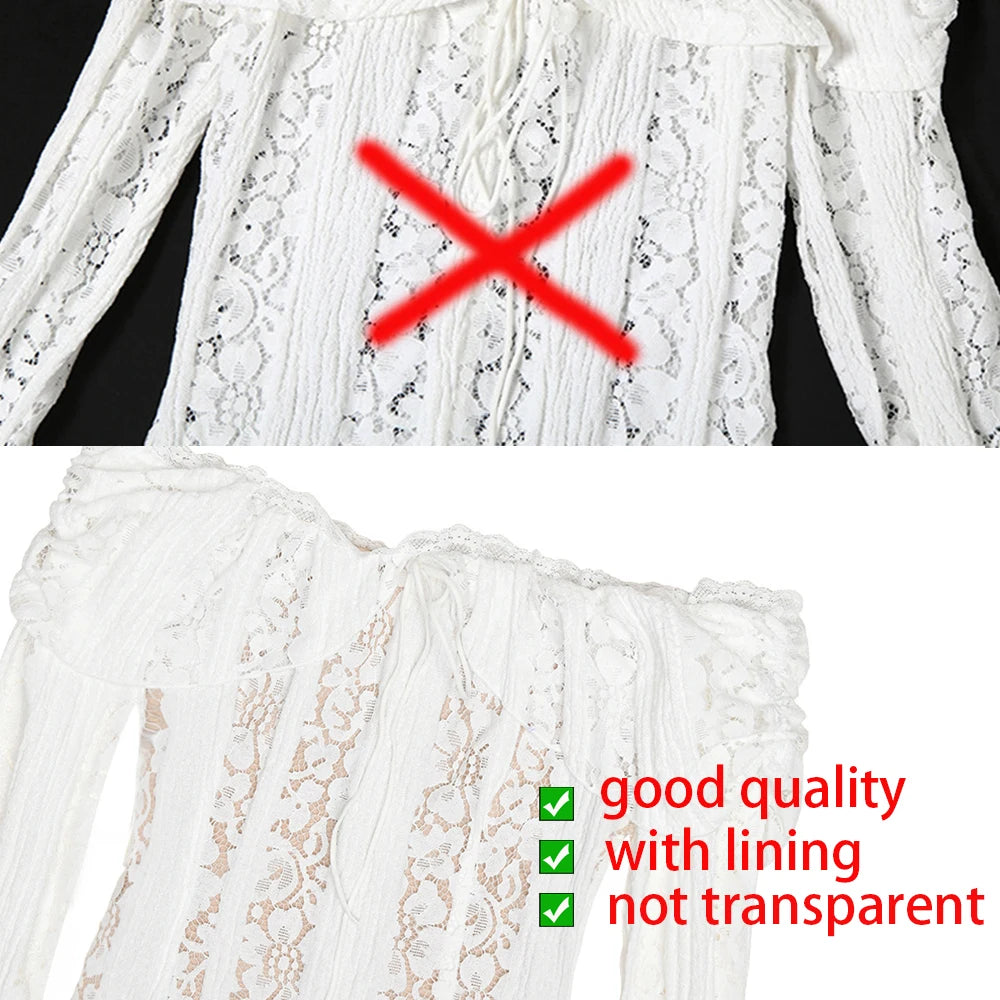 Elegant Flare Sleeve Lace Maxi Dress for Autumn Events - Image 7