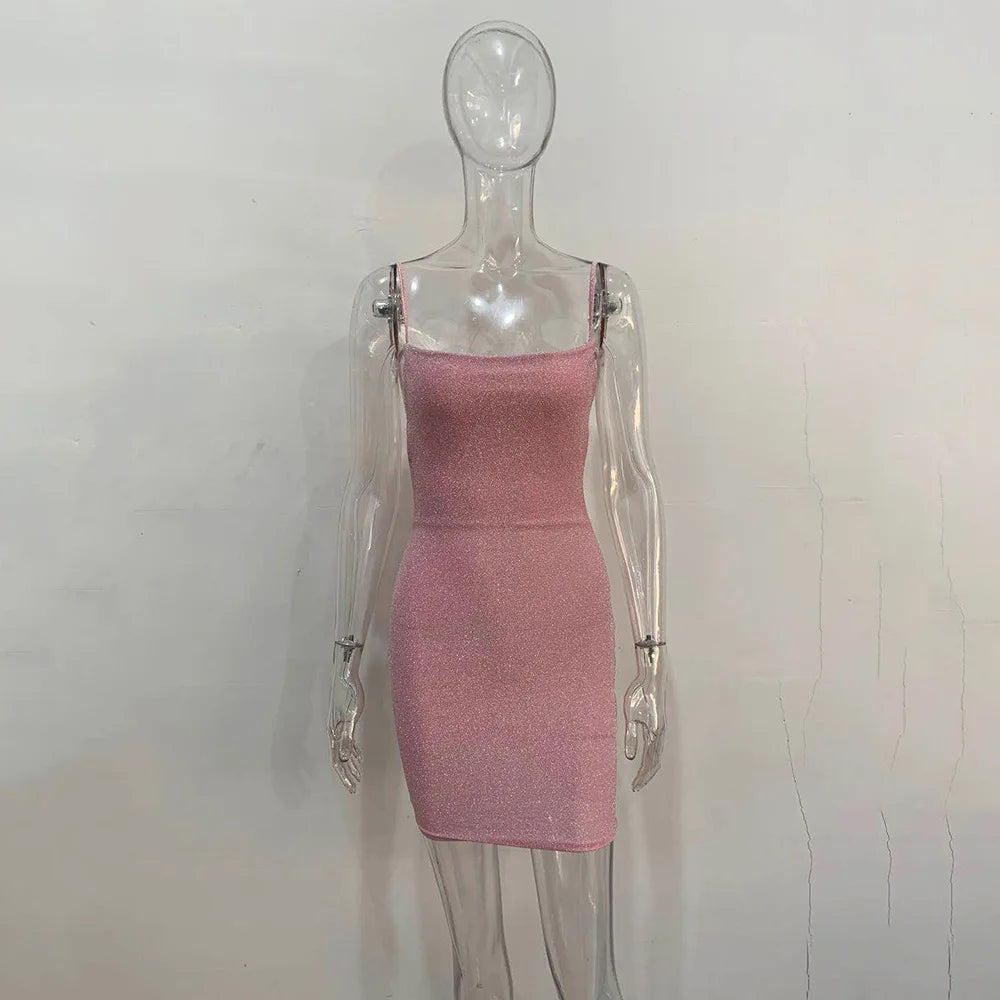 Glitter Backless Bodycon Dress for Spring-Summer Parties - Image 9