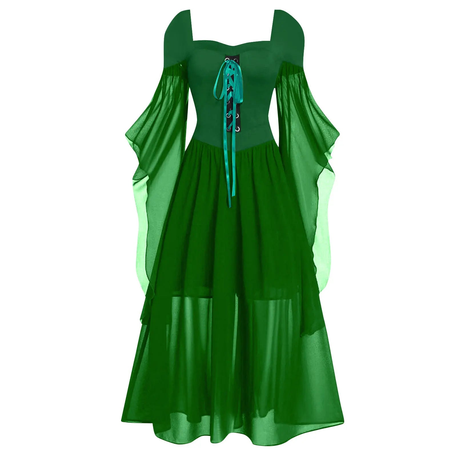 Gothic Off-Shoulder Halloween Witch Maxi Dress for Women - Image 21
